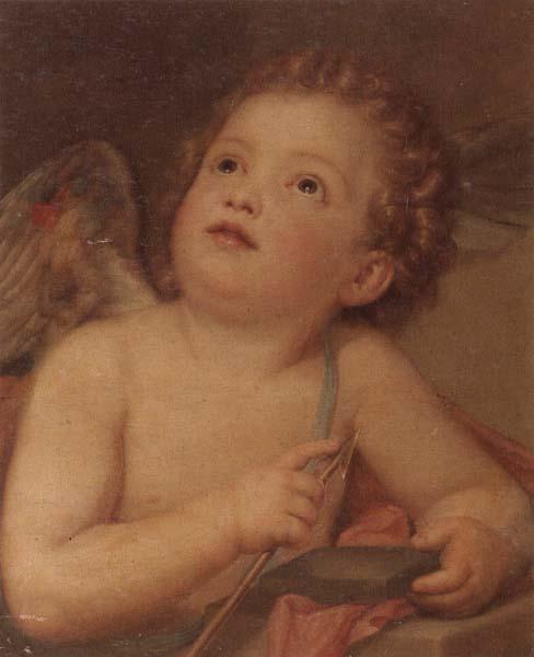 unknow artist Cupid sharpening his arrow oil painting image